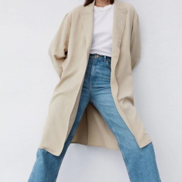 Zara Jackets & Blazers - Zara Flowy Trench Coat Size XS